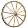 1071 - 32in Solid Aluminum Hub Wood Wagon Wheel
