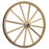 1069 - 24in Solid Aluminum Wood Wagon Wheel